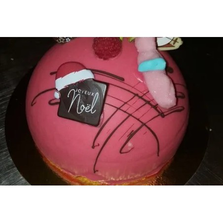 Bavarois framboise pistache