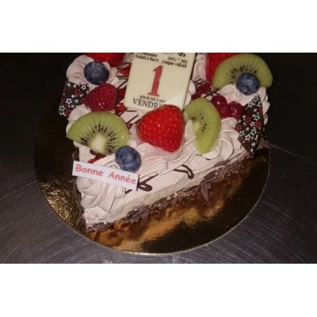 Cœur de l'an beurre choco fruits